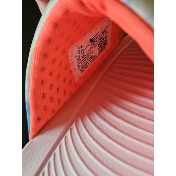 WOMEN'S NIKE *VICTORI ONE SLIDE PRINT* COLORS~/WHITE/BRIGHT MANGO SIZE 11 - Picture 7 of 10
